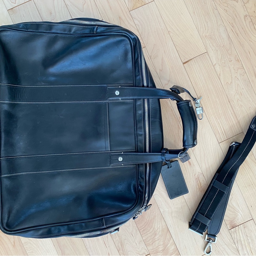 Coach Black Leather Men's Briefcase